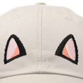 thumbnail image 2 of DALIX Cat Ears Hat Womens Cute Baseball Cap in Beige, 2 of 6