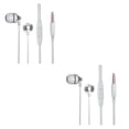 thumbnail image 2 of tamizeot High-End Blend Sound Wired Earbuds Hifi Sounds Soft Ear Pads Stable PC In-ear Wired Earphone Laptop silver 2Set, 2 of 6