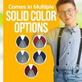 thumbnail image 7 of Hold 'em One Size Boys Button End Suspenders, Black, 7 of 7