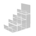 thumbnail image 2 of AMERTEER Transparent Acrylic Wallet Display Stand Holder Handbag Purse Display Stand for Retail/Shop   5 Tiers, 2 of 9