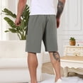 thumbnail image 6 of WRKEKC Cargo Shorts for Men Solid Color Casual Multiple Pockets 5-Inch Shorts with Elastic Waist and Durable Fabric for Daily Wear, 6 of 8