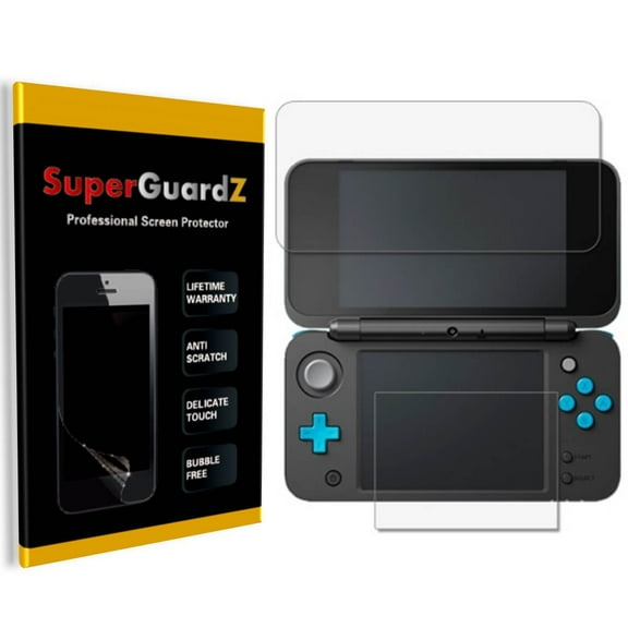 [2-Pack] For Nintendo 2DS XL (2017 Release) - SuperGuardZ Ultra Clear Screen Protector [Anti-Scratch, Anti-Bubble]   4-in-1 Stylus Pen