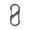 Silver 1.57"x0.7", variant on 1 Pc Stainless Steel Dual Carabiner Opening S Type Carabiner Multi Purpose Dual Carabiner Clip Double Sided Carabiner Clip Multi Function Metal Hook for Camping Hiking Daily Use, 2"x0.86"