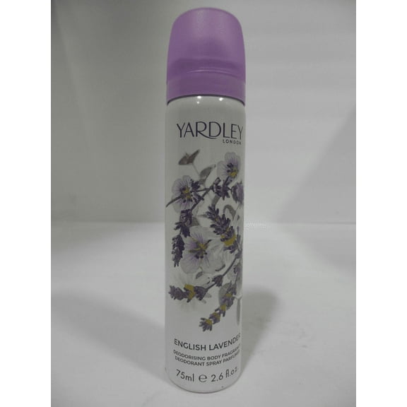Yardley London for Women Deodorant Body Spray, English Lavender, 2.6 Ounce