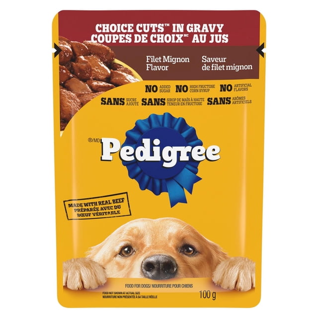 Pedigree Choice Cuts in Gravy Filet Mignon Flavour Pouch Adult Wet Dog Food