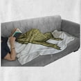 thumbnail image 5 of Reptile Soft Flannel Fleece Throw Blanket, Illustration of Exotic Wild Crocodile Hungry Mouth Predator Aquatic Safari Theme, Cozy Plush for Indoor and Outdoor Use, 50" x 60", Navy White, by Ambesonne, 5 of 5