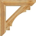 thumbnail image 3 of Ekena Millwork 6"W x 38"D x 38"H Merced Slat Rough Sawn Bracket, Western Red Cedar, 3 of 4