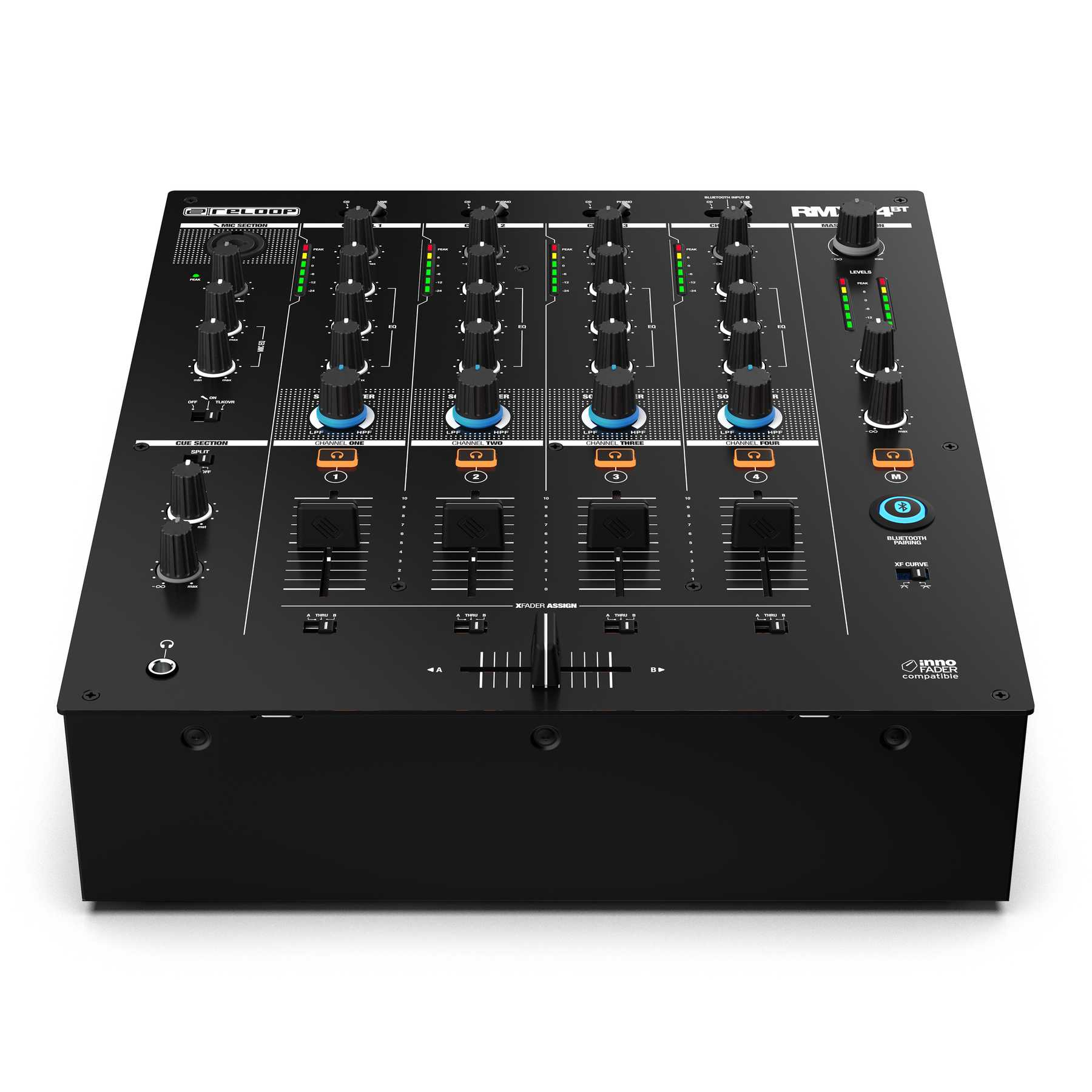 Reloop RMX-44 BT - 4 Channel Bluetooth DJ Club Mixer