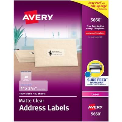 1 pack-Avery Easy Peel Return Address Labels (5660) - Walmart.com