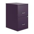 thumbnail image 2 of (3 pack) Space Solutions 18" Deep 2 Drawer Letter Width Vertical File Cabinet, Midnight Purple, 2 of 15