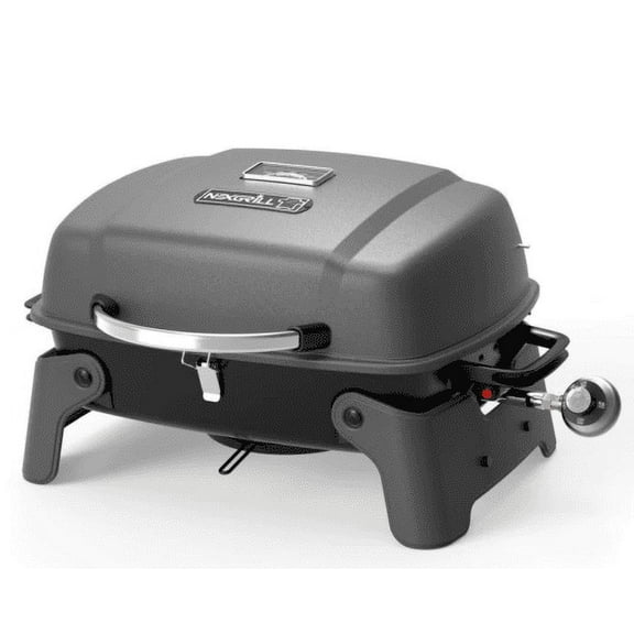 1-Burner Portable Propane Gas Table Top Grill in Black