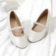 thumbnail image 5 of DREAM PAIRS Zapatos Mary Jane para Niñas en Marfil con Perlas y Brillantes, 5 of 7