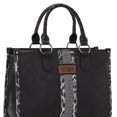 thumbnail image 5 of Wrangler HANDBAG Wrangler Tote Bag for Women Western Woven Shoulder Purse Leopard Print Handbags, Leopard-Black, 5 of 7