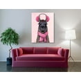 thumbnail image 3 of Epic Graffiti 'Chilly Llama Pink' by Fab Funky, Canvas Wall Art, 40"x54", 3 of 3