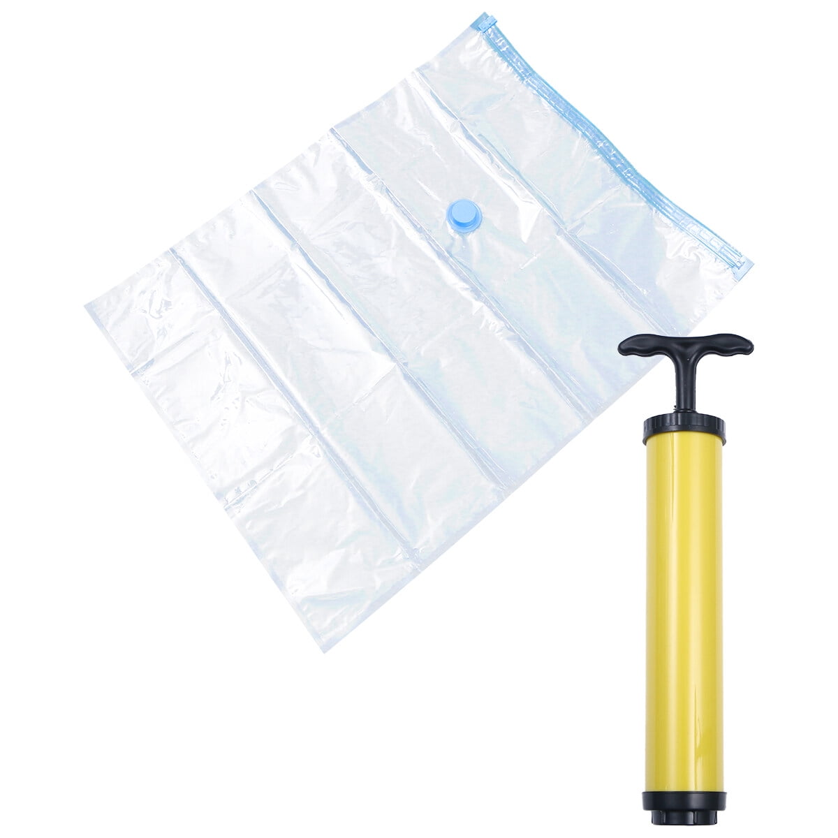 TUIBELYN 10-Pack Heavy Duty Vacuum Storage Bags with Hand Pump, Space Saver Sealing Bags for Clothes, Blankets, Pillows, Comforters, Duvets