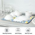thumbnail image 3 of Iauyy Dish Drying Mat for Kitchen Counter, Super Absorbent & Hanging 16x18 / 18x24 Inch (S/M) Spanish Tile Elements, 3 of 8