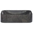 thumbnail image 3 of vidaXL Sink Black 15.7"x15.7"x3.9" Marble, 3 of 10