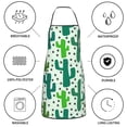 thumbnail image 6 of Pofeuu Cactus 1 Print Aprons with Pockets, Cute Aprons for Kitchen, Cooking, Server, Barber, Chef Apron, 6 of 7