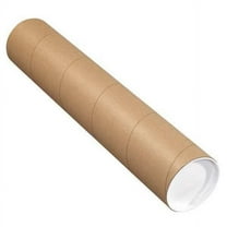 Office Depot® Brand Mailing Tubes With Caps, 4" x 20", 80% Recycled, Kraft, Case Of 15