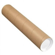 Partners Brand Mailing Tubes,W/Caps,4x18",PK15 P4018K