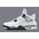 thumbnail image 3 of N I-K-E A i r-Jor-dan 4 Retro White Cement FV5029-100 Men's Size 6Y/Fits Woman 7.5, 3 of 6