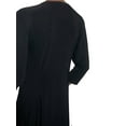 thumbnail image 2 of Funfash Women's Plus Size Black Long Sleeves Empire Waist A Line Midi Dress - L, 2 of 4
