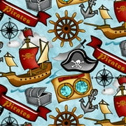 Springs Creative Novelty Ahoy Mate Fabric, per Yard