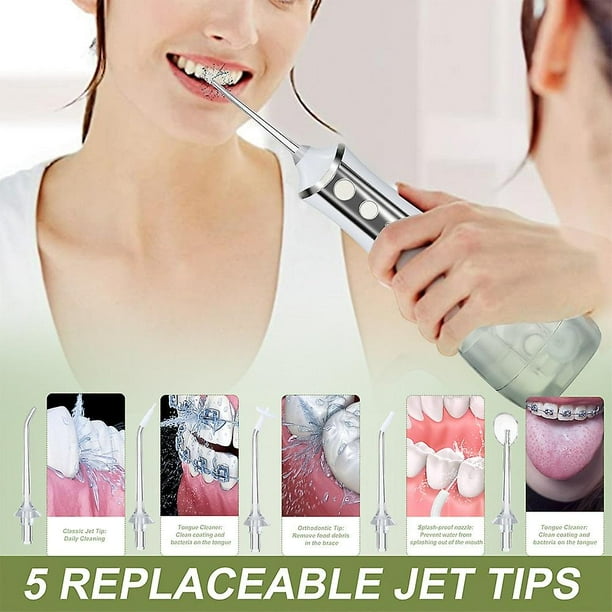 Irrigador bucal hilo dental de agua chorro de agua dental blanqueamiento de dientes cuidado de los dientes cepillo de dientes limpiador de dientes para el hogar tanque de agua irrigador Walmart