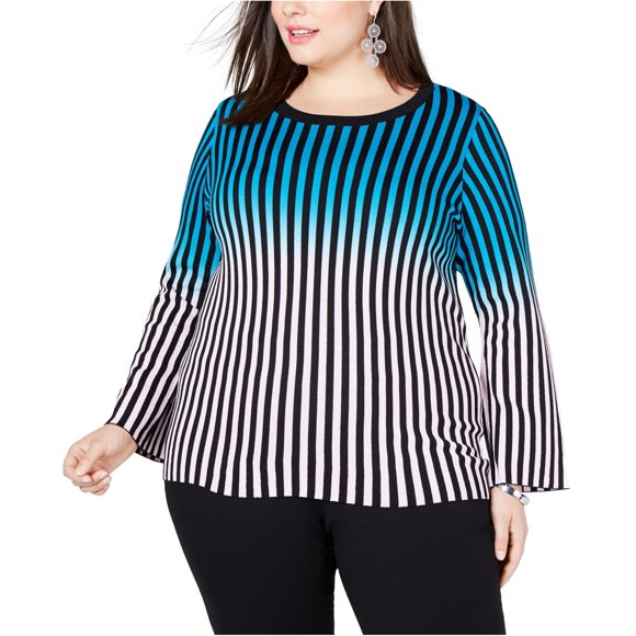 Suéter tipo jersey I-N-C Mujer Ombre Multicolor 2X