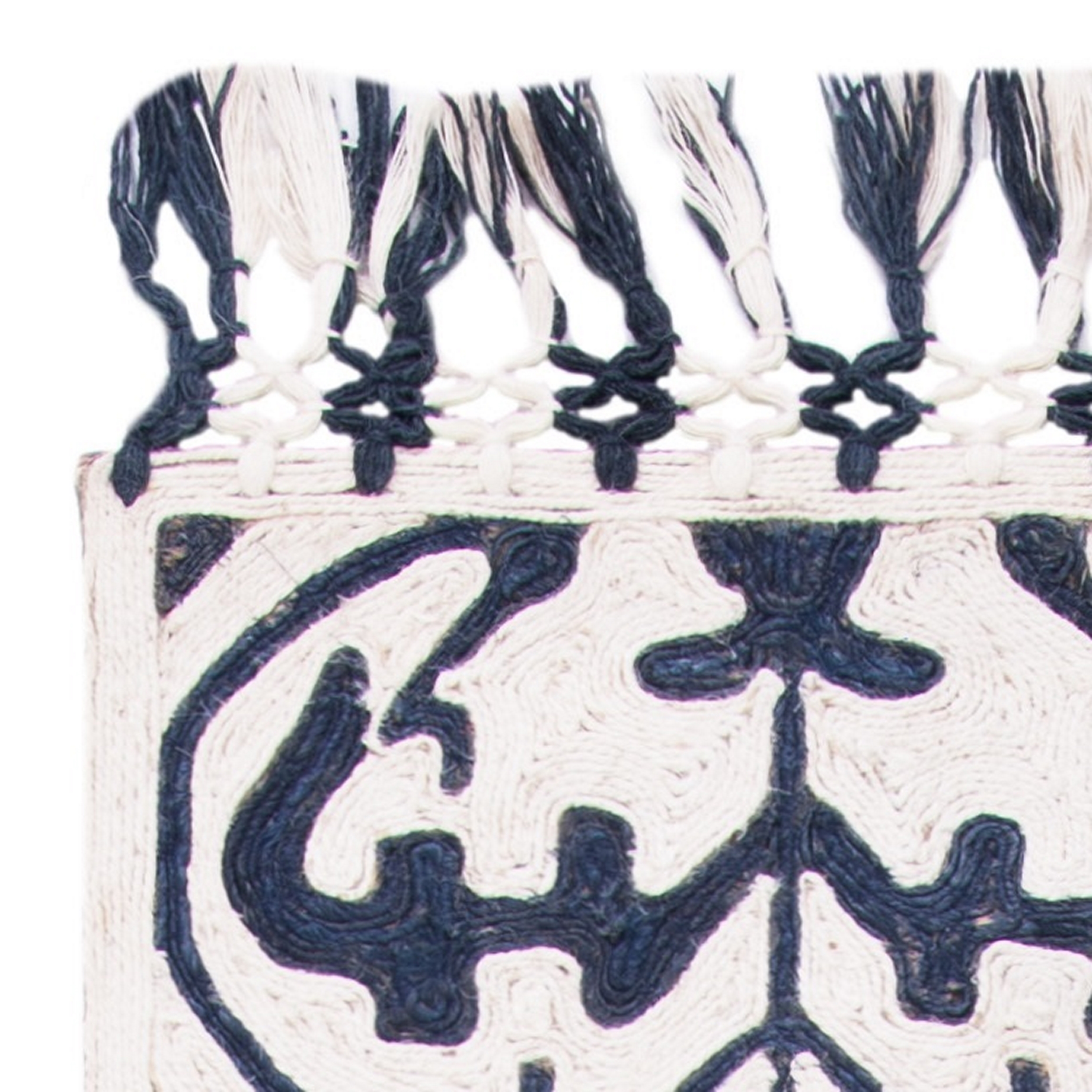 SAFAVIEH Sahara SAH407N Handmade Navy / Ivory Rug