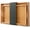 Natural, variant on Bamboo Set of 2 Serving Tray with Handles,Decorative Trays Platter,Breakfast Tray in Bed,Food Drinks Tray for Eating,Working,Storing(Brown)