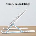 thumbnail image 2 of Graflsoa Adjustable 6-Level Laptop Stand for 11-17 Inch Devices, Foldable Desktop Holder with Cooling Function, Pink, 2 of 6