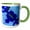 Green/White, variant on 3drose, Beauty of the Praying Mantis, 11oz Two-tone Red Mug