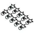 thumbnail image 1 of Giratorio Cierres Seguridad Gancho, Estrella Forma Colorida Langosta Garra Cierre para Llaveros, Bricolaje Artesanía, Negro, 16uds, 1 of 7