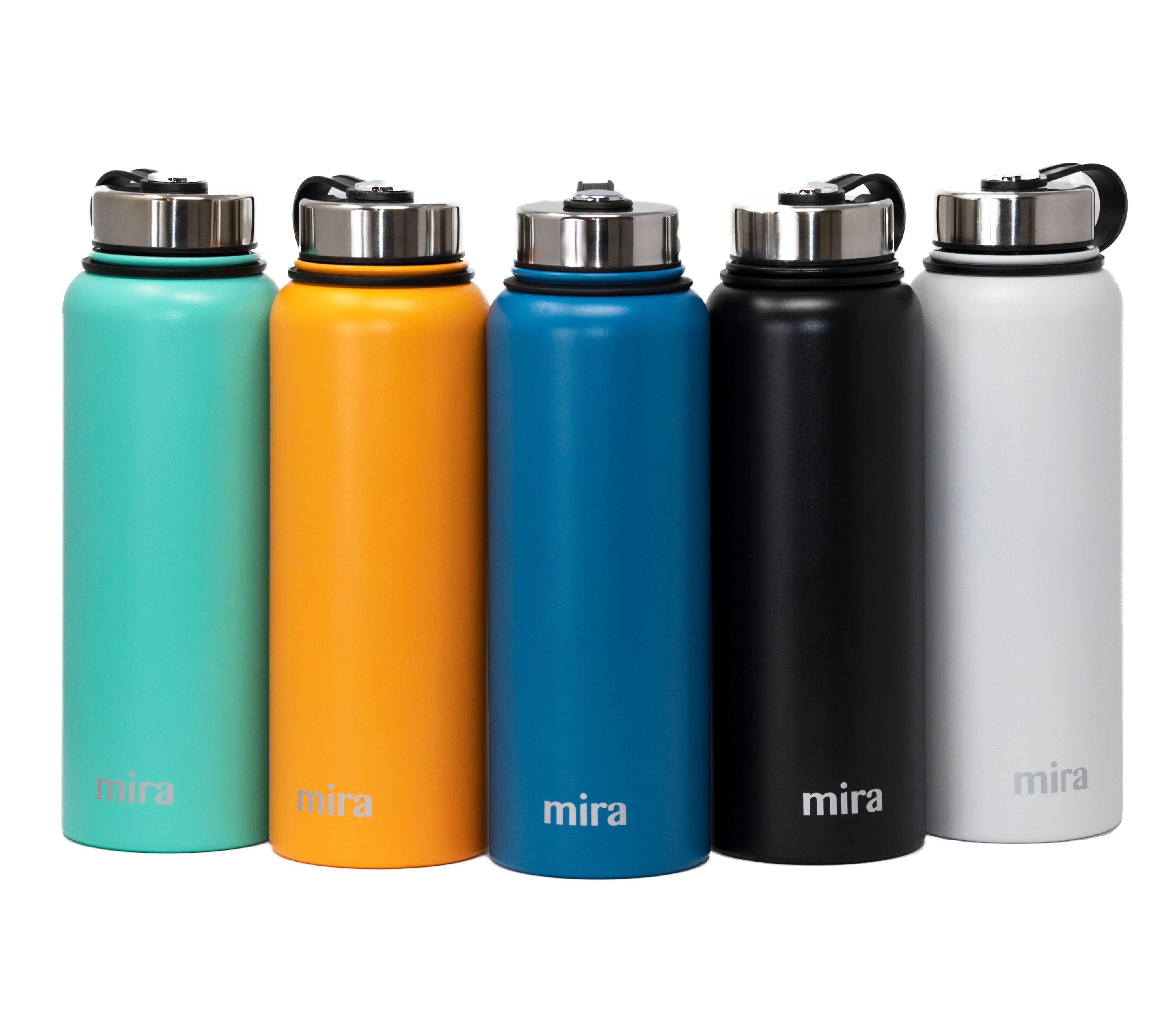 MIRA 40 Oz Stainless Steel Vacuum Insulated Wide Mouth Water Bottle Thermos Keeps Cold for 24