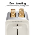 thumbnail image 4 of Hamilton Beach Contemporary 2 Slice Toaster with Wide Slots, Bagel Function, Toast Boost, Auto Shutoff, Sandstone, 4 of 10