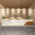 thumbnail image 3 of Conference Office Reception Desks Store Modern Advisory Reception Desks Commercial Display Shelf Mesa Escritorio Furniture My Lux Decor Round, 3 of 7