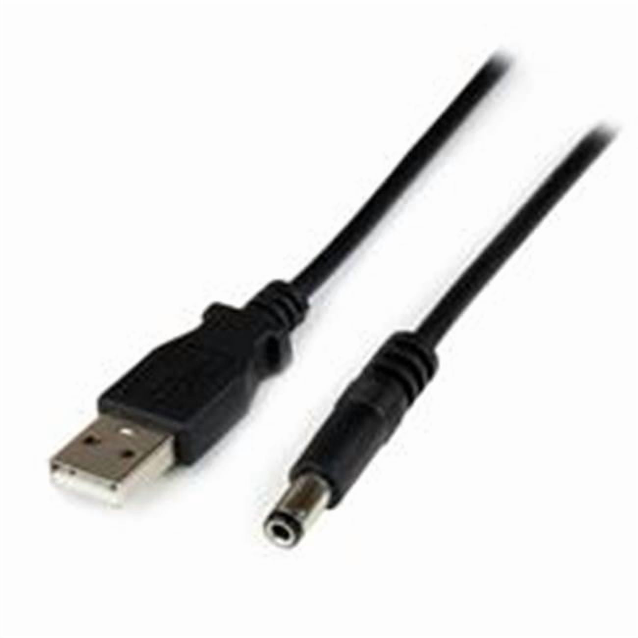 StarTech.com USB2TYPEN1M Black USB to Type N Barrel 5V DC Power