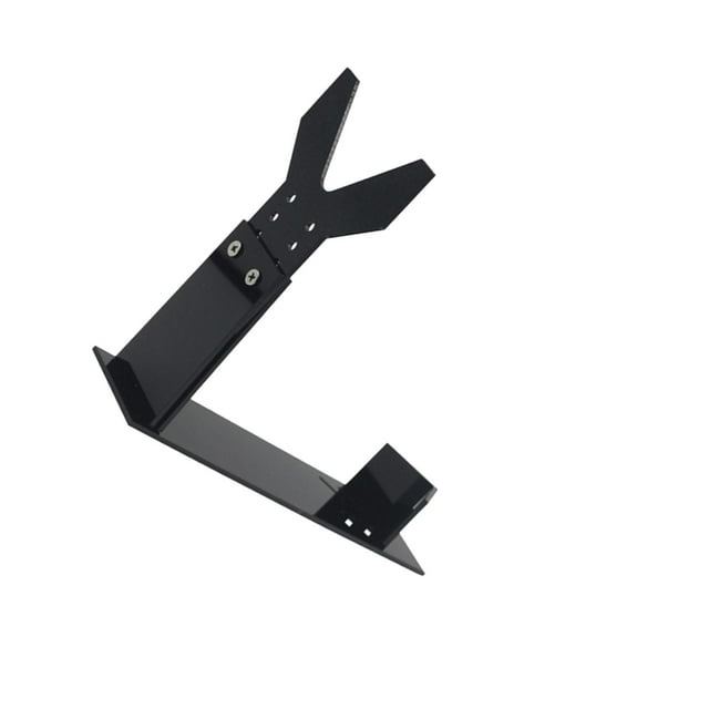 Langgg Acrylic Toy Display Rack Adjustable Bracket Tabletop for Shows Trade Black Bedroom Black 19.5x5cm