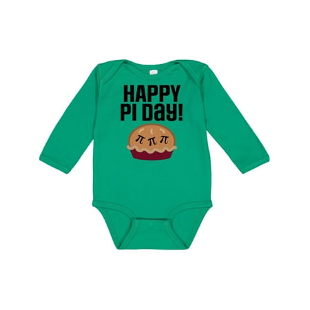 

Inktastic Happy Pi Day Math Holiday Gift Baby Boy or Baby Girl Long Sleeve Bodysuit