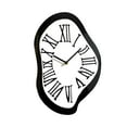 thumbnail image 2 of Reloj de pared derretido abstracto de moda con números romanos, creativo, divertido y distorsionado. S, 2 of 9