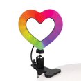 thumbnail image 1 of Refurbished Borne VLGLGT60 10 Colour 6 inches LED Heart Ring Light, 1 of 1