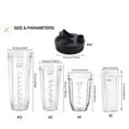thumbnail image 3 of EIGTHTAIL for Replacing Old Blender Blade Holder  Cups  Lids Fits for Nutri Ninja Blender, 3 of 21
