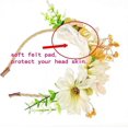 thumbnail image 2 of beige white flower wreath flower hairband flower headband. for girl woman bride, 2 of 5