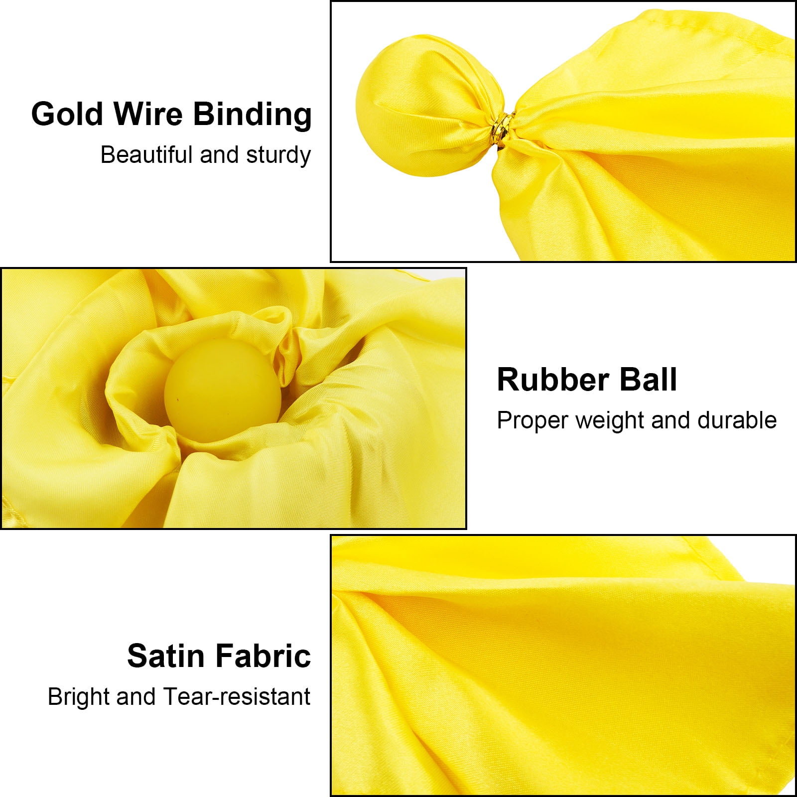 TOPTIE 8PCS Football Referee Penalty Flag Yellow and Red Challenge Flags Sports Tossing Flags for Party Accessory-Yellow