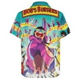 thumbnail image 4 of Bob's Burgers Mens Hawaiian Shirt Summer Casual Short Sleeve Button Down Beach Shirts, 4 of 7