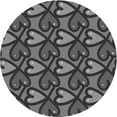 thumbnail image 1 of Ahgly Company Tapis Rond Lavable en Machine Intérieur Transitionnel Gris, 5 Pieds Rond, 1 of 7