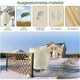thumbnail image 3 of Paquete de 3 protectores de plantas de invierno, 110 x 90 cm, cubiertas de jardín con cordones, duraderas y reutilizables para protección de plantas de temporada, 3 of 5