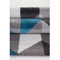 thumbnail image 4 of Geometric Pattern Honeycomb Area Rug Carpet in Blue Grey Black, 3x5 (2'7" x 4'11", 80cm x 150cm), 4 of 5