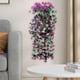 thumbnail image 5 of Bolsa colgante de flores artificiales, maceta de ratán sintético, decoración para interiores y exteriores, ideal para bodas, flores sintéticas, jardín artificial, decoración del hogar,, 5 of 9